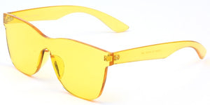 Unisex Square Tinted Lens Fashion Sunglasses