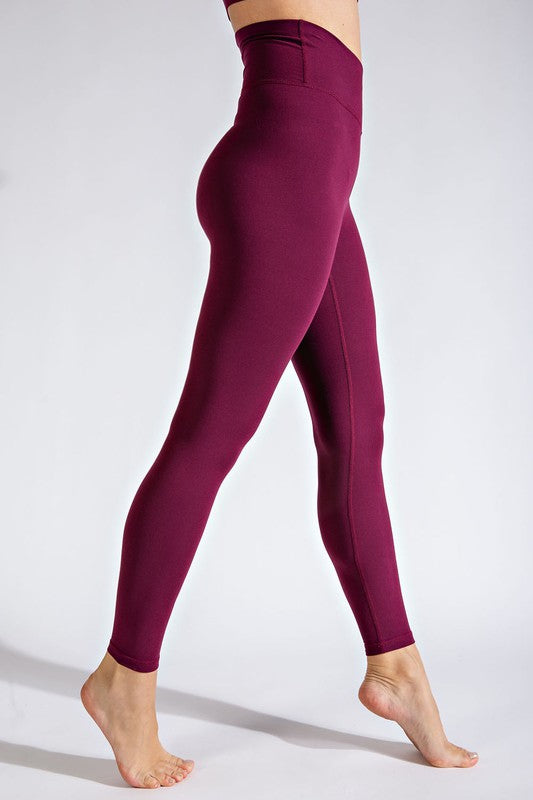 PLUS SIZE V WAIST FULL LENGTH LEGGINGS