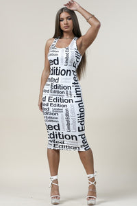 Black and White Limited Edition Dress