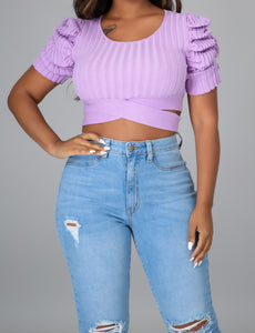 Purple Baby Doll Top