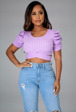 Purple Baby Doll Top